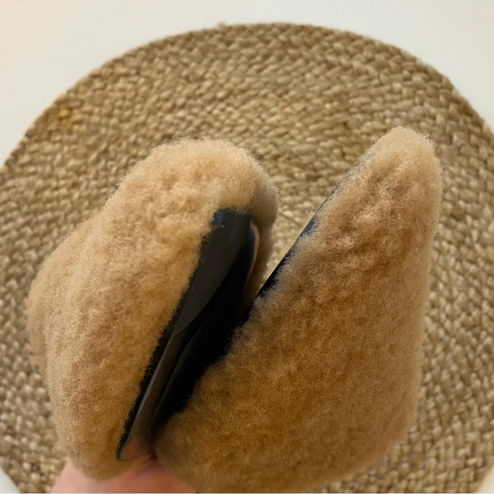 nwob JENNI KAYNE Shearling Mule in Natural - EU 37 - Picture 10 of 14